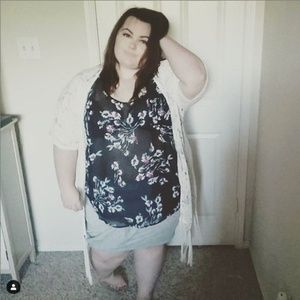 Torrid Floral Sheer Tank Top | Plus size 4